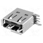 Conector USB A, pentru PCB, JST - UBAL-4R-D14-4S(LF)(SN)