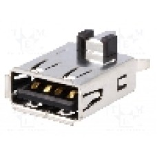 Conector USB A, pentru PCB, JST - UBAS-4R-D14D-4D