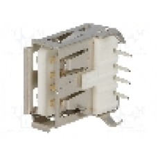 Conector USB A, pentru PCB, LUMBERG - 2410 02 Conector USB A, pentru PCB, LUMBERG - 2410 02