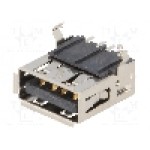 Conector USB A, pentru PCB, LUMBERG - 2410 06