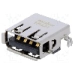 Conector USB A, pentru PCB, MOLEX - 48258-0002