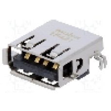 Conector USB A, pentru PCB, MOLEX - 48258-0002