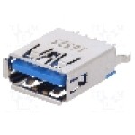 Conector USB A, pentru PCB, MOLEX - 48408-0003 Conector USB A, pentru PCB, MOLEX - 48408-0003