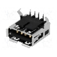Conector USB A, pentru PCB, TE Connectivity - 1903814-1