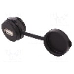 Conector USB A, piuliţa din spate, pt. montare pe panou, ENCITECH - 1310-1016-01