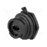 Conector USB A, pt. montare pe panou, EDAC - 690-W04-260-014