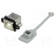 Conector USB B, inşurubare, pt. montare pe panou, AMPHENOL - MUSB-D111-M1