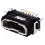 Conector USB B micro, JST - UB-MC5BR3-SDWP604-4S-TF Conector USB B micro, JST - UB-MC5BR3-SDWP604-4S-TF