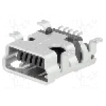 Conector USB B mini, pentru PCB, HIROSE - UX60-MB-5ST