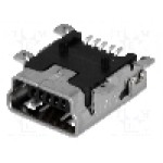 Conector USB B mini, pentru PCB, TE Connectivity - 1734035-1