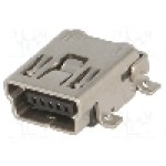 Conector USB B mini, pentru PCB, TE Connectivity - 1734035-2