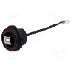 Conector USB B, piuliţa din spate, pt. montare pe panou, BULGIN - PX0843/B