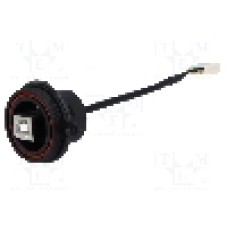 Conector USB B, piuliţa din spate, pt. montare pe panou, BULGIN - PX0843/B