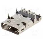 Conector USB C, {{Montare mecanica}}, ATTEND - 217B-AG01 Conector USB C, {{Montare mecanica}}, ATTEND - 217B-AG01