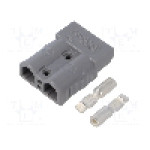Conector alimentare DC, 0,6kV, 2 pini, seria AXC50, {{Dimensiune pin}}. AMPHENOL - AXC508H10