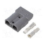 Conector alimentare DC, 0,6kV, 2 pini, seria AXC50, {{Dimensiune pin}}. AMPHENOL - AXC508H8