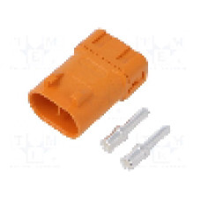 Conector alimentare DC, 0,6kV, 2 pini, seria LFB30, {{Dimensiune pin}}. AMASS - LFB30-M