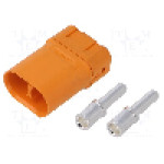 Conector alimentare DC, 0,6kV, 2 pini, seria LFB50, {{Dimensiune pin}}. AMASS - LFB50-M
