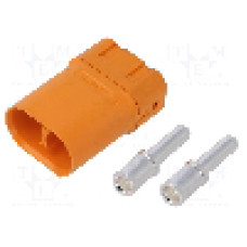 Conector alimentare DC, 0,6kV, 2 pini, seria LFB50, {{Dimensiune pin}}. AMASS - LFB50-M