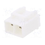 Conector alimentare DC, 0,6kV, 2 pini, seria {{Seria producatorului}}, {{Dimensiune pin}}. JST - B02P-VL