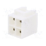 Conector alimentare DC, 0,6kV, 4 pini, seria {{Seria producatorului}}, {{Dimensiune pin}}. JST - B04P-VL