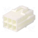 Conector alimentare DC, 0,6kV, 6 pini, seria {{Seria producatorului}}, {{Dimensiune pin}}. JST - VLR-06V