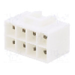 Conector alimentare DC, 0,6kV, 8 pini, seria {{Seria producatorului}}, {{Dimensiune pin}}. JST - B08P-VL