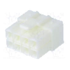 Conector alimentare DC, 0,6kV, 8 pini, seria {{Seria producatorului}}, {{Dimensiune pin}}. JST - VLP-08V