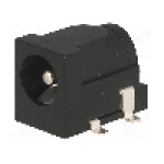 Conector alimentare DC, 12V DC, {{Numarul de pini}} pini, seria {{Seria producatorului}}, 5,5/2,5mm. CLIFF - DC-10BS (FC68149S)