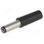 Conector alimentare DC, 12V DC, {{Numarul de pini}} pini, seria {{Seria producatorului}}, 5,5/2,5mm. LUMBERG - NES/J 250 SCHWARZ