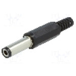 Conector alimentare DC, 12V DC, {{Numarul de pini}} pini, seria {{Seria producatorului}}, 5,5/2,5mm. LUMBERG - XNES/J 250 SCHWARZ