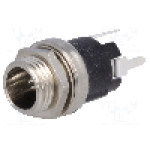 Conector alimentare DC, 12V, {{Numarul de pini}} pini, seria {{Seria producatorului}}, 5,5/2,1mm. SWITCHCRAFT - PC722A