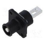 Conector alimentare DC, 1,5kV, 1 pini, seria ES-100A, {{Dimensiune pin}}. DEGSON ELECTRONICS - ESS-100A-16-B-BK-00