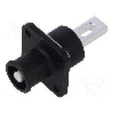 Conector alimentare DC, 1,5kV, 1 pini, seria ES-100A, {{Dimensiune pin}}. DEGSON ELECTRONICS - ESS-100A-16-B-BK-00