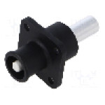 Conector alimentare DC, 1,5kV, 1 pini, seria ES-100A, {{Dimensiune pin}}. DEGSON ELECTRONICS - ESS-100A-16-C-BK-00