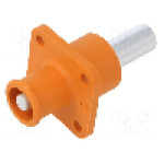 Conector alimentare DC, 1,5kV, 1 pini, seria ES-100A, {{Dimensiune pin}}. DEGSON ELECTRONICS - ESS-100A-16-C-OR-00
