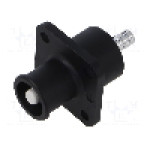 Conector alimentare DC, 1,5kV, 1 pini, seria ES-100A, {{Dimensiune pin}}. DEGSON ELECTRONICS - ESS-100A-16-S-BK-00