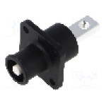 Conector alimentare DC, 1,5kV, 1 pini, seria ES-120A, {{Dimensiune pin}}. DEGSON ELECTRONICS - ESS-120A-25-B/S-BK-00
