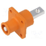 Conector alimentare DC, 1,5kV, 1 pini, seria ES-120A, {{Dimensiune pin}}. DEGSON ELECTRONICS - ESS-120A-25-B/S-OR-00