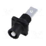 Conector alimentare DC, 1,5kV, 1 pini, seria ES-200A, {{Dimensiune pin}}. DEGSON ELECTRONICS - ESS-200A-50-B/S-BK-18