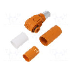 Conector alimentare DC, 1,5kV, 1 pini, seria ES-250A, {{Dimensiune pin}}. DEGSON ELECTRONICS - ESP-250A-70-OR-00