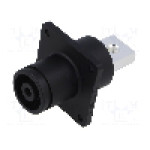 Conector alimentare DC, 1,5kV, 1 pini, seria ES-350A, {{Dimensiune pin}}. DEGSON ELECTRONICS - ESS-350A-120-B/S-BK-00