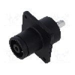 Conector alimentare DC, 1,5kV, 1 pini, seria ES-350A, {{Dimensiune pin}}. DEGSON ELECTRONICS - ESS-350A-120-S-BK-00