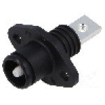 Conector alimentare DC, 1kV, 1 pini, seria ES-50A, {{Dimensiune pin}}. DEGSON ELECTRONICS - ESS-50A-06-B/S-BK-00