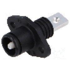 Conector alimentare DC, 1kV, 1 pini, seria ES-70A, {{Dimensiune pin}}. DEGSON ELECTRONICS - ESS-70A-10-B/S-BK-00