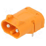 Conector alimentare DC, 1kV, 2 pini, seria LC, {{Dimensiune pin}}. AMASS - LCB30PW-M