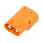Conector alimentare DC, 1kV, 2 pini, seria LC, {{Dimensiune pin}}. AMASS - LCB40PW-M