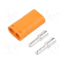 Conector alimentare DC, 1kV, 2 pini, seria LC, {{Dimensiune pin}}. AMASS - LCB50-M