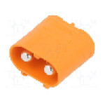 Conector alimentare DC, 1kV, 2 pini, seria LC, {{Dimensiune pin}}. AMASS - LCB50PB-M