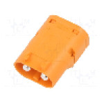 Conector alimentare DC, 1kV, 2 pini, seria LC, {{Dimensiune pin}}. AMASS - LCB50PW-M